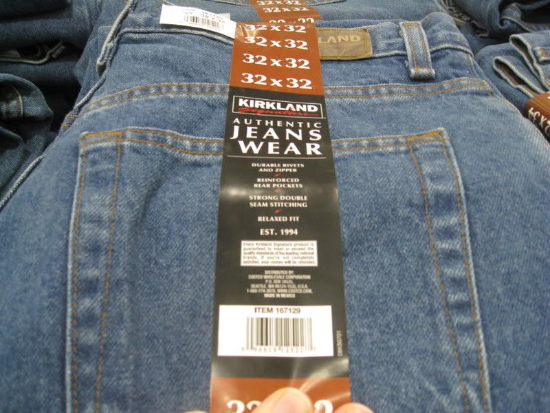kirkland jeans 32x32