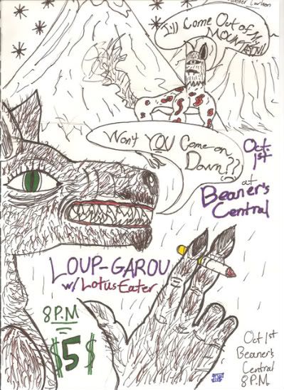 Flier for Loup-Garou show