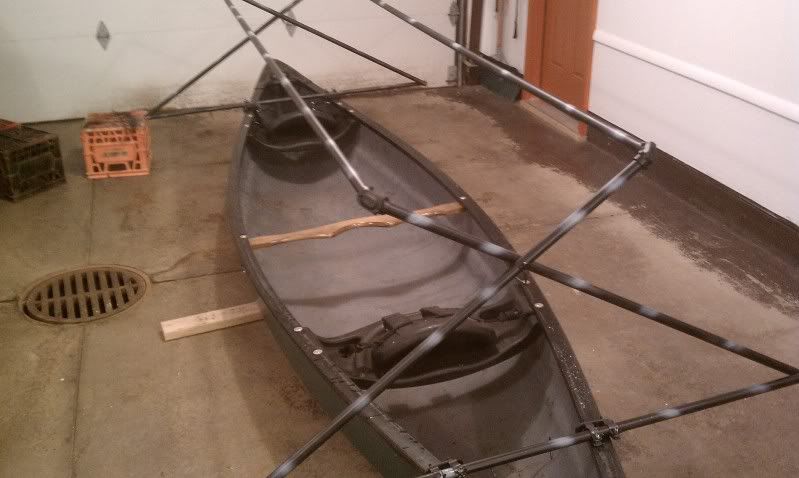 Homemade adjustable boat duck blind. The Ohio Outdoors