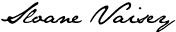 Sloane Vaisey - signature