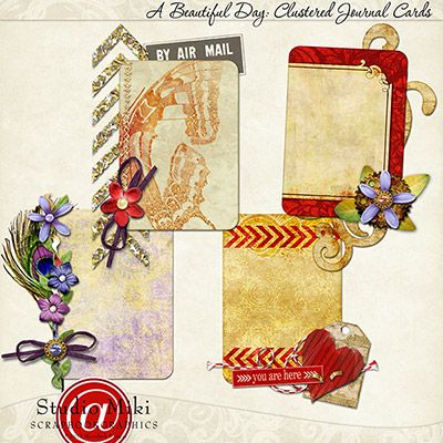 A Beautiful Day Clustered Journal Cards