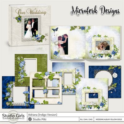 Adriana-Indigo Wedding Album Yellow Gold Edition