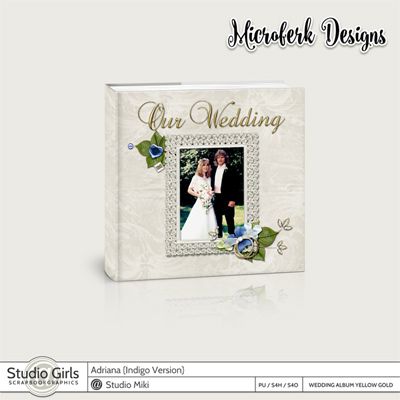 Adriana-Indigo Wedding Album Yellow Gold Edition