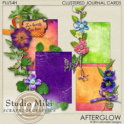 Afterglow Clustered Journal Cards