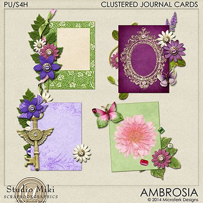 Ambrosia Clustered Journal Cards