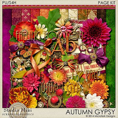 Autumn Gypsy Page Kit