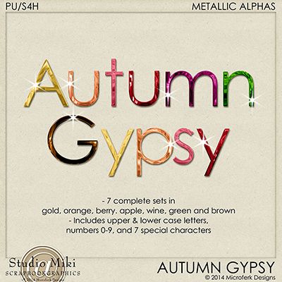 Autumn Gypsy Metallic Alphas