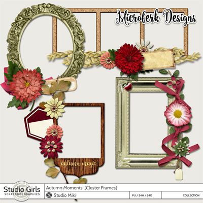 Autumn Moments Clustered Frames