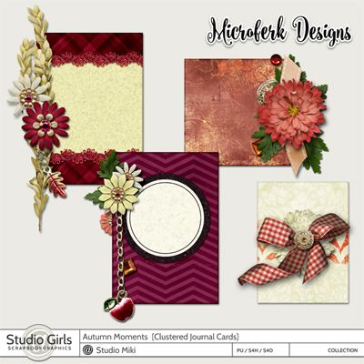 Autumn Moments Clustered Journal Cards