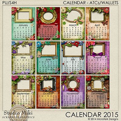 Calendar 2015 ATC-Wallets