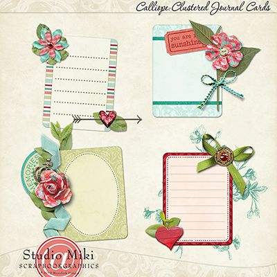 Calliope Clustered Journal Cards