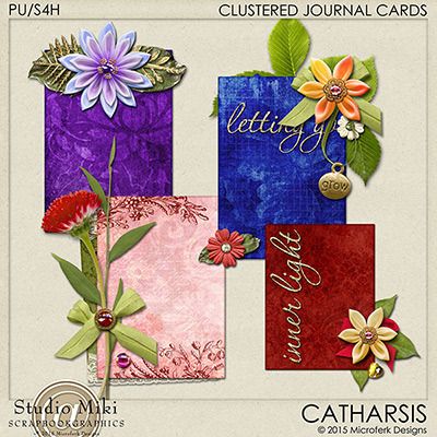Catharsis Clustered Journal Cards