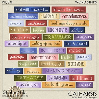 Catharsis Word Strips