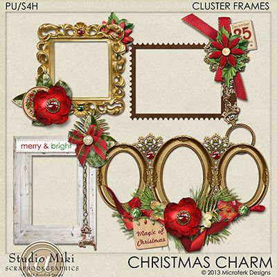Christmas Charm Clustered Frames