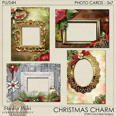 Christmas Charm Photocards 5x7