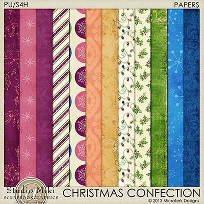 Christmas Confection Papers