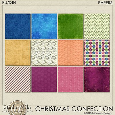 Christmas Confection Papers