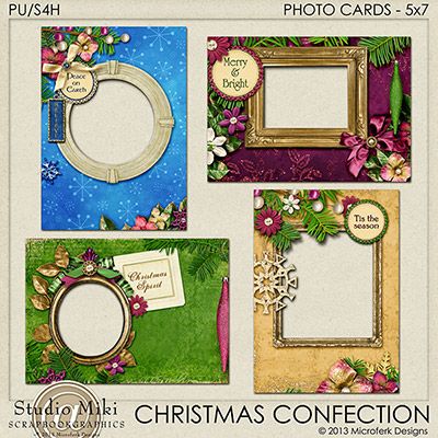 Christmas Confection Photocards 5x7