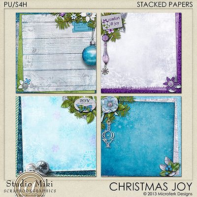 Christmas Joy Stacked Papers