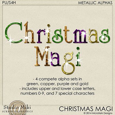Christmas Magi Metallic Alphas