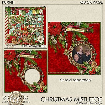 Christmas Mistletoe Quick Page