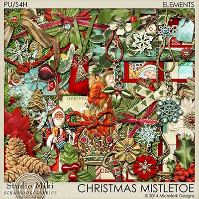 Christmas Mistletoe Elements