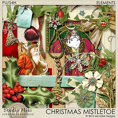 Christmas Mistletoe Elements
