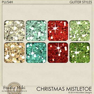 Christmas Mistletoe Glitters