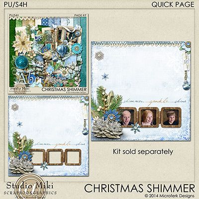 Christmas Shimmer Quick Page