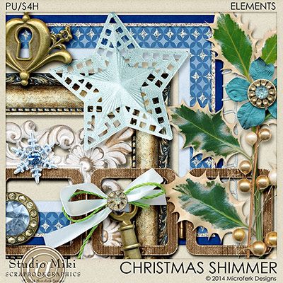 Christmas Shimmer Elements