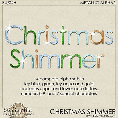 Christmas Shimmer Metallic Alphas