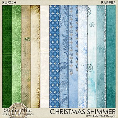 Christmas Shimmer Papers