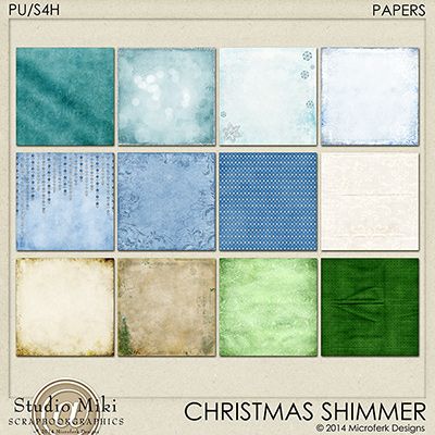 Christmas Shimmer Papers