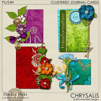 Chrysalis Clustered Journal Cards