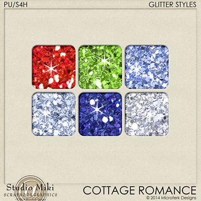 Cottage Romance Glitter Styles