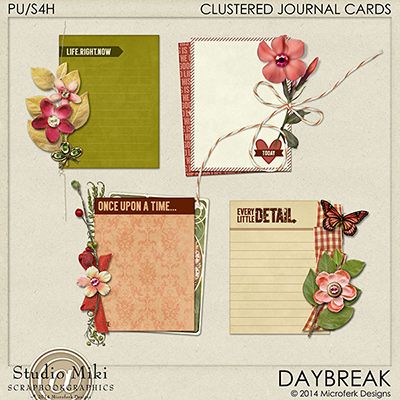 Daybreak Clustered Journal Cards