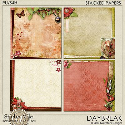 Daybreak Stacked Papers