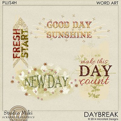 Daybreak Word Art