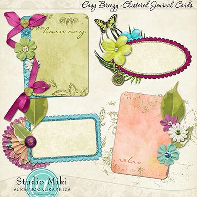 Easy Breezy Clustered Journal Cards