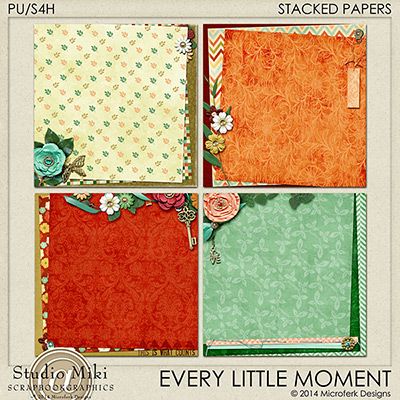 Every Little Moment Stacked Papers
