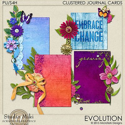 Evolution Clustered Journal Cards