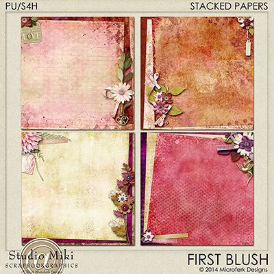 First Blush Stacked Papers