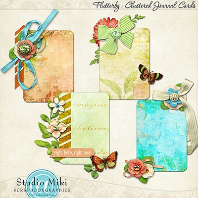 Flutterby Clustered Journal Cards