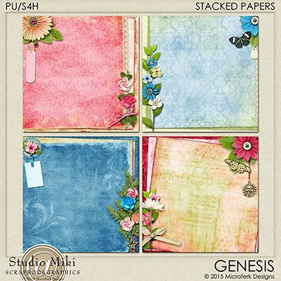 Genesis Stacked Papers