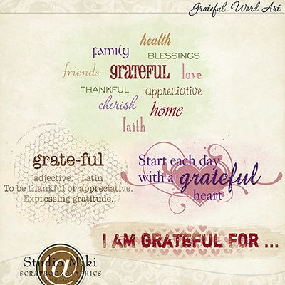 Grateful Word Art