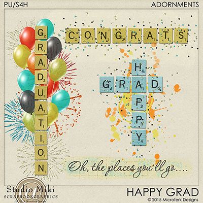 Happy Grad Adornments