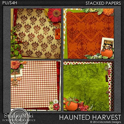 Haunted Harvest Stacked Papers