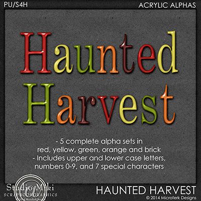 Haunted Harvest Acrylic Alphas