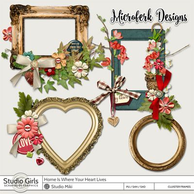 Home Is Where Your Heart Lives Clustered Frames