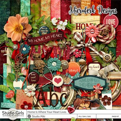 Home Is Where Your Heart Lives Page Kit